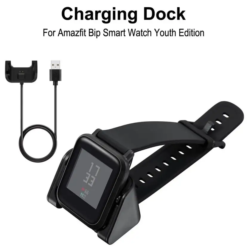 USB Charging Data Portable A1608 Magnetic Cradle Charger Dock for Amazfit Bip Smart Watch Dropshipping Jun 4 | Электроника