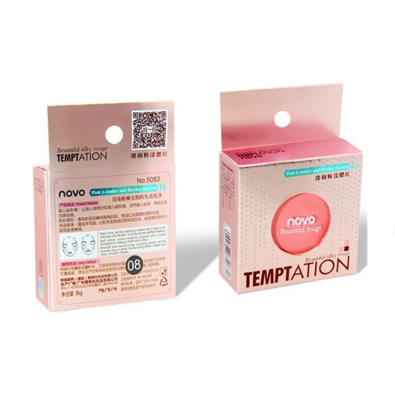 2 шт. NOVO Color Румяна для лица искусственная пудра палитра натуральный макияж с