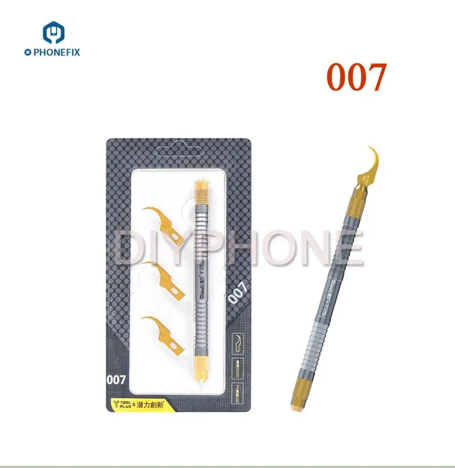 Нож Scimitar moon для iPhone A8 A9 A10 A11 A12 процессор NAND Baseband чип край клей инструмент для удаления полумесяц нож ремонт телефона pcb - Цвет: 007
