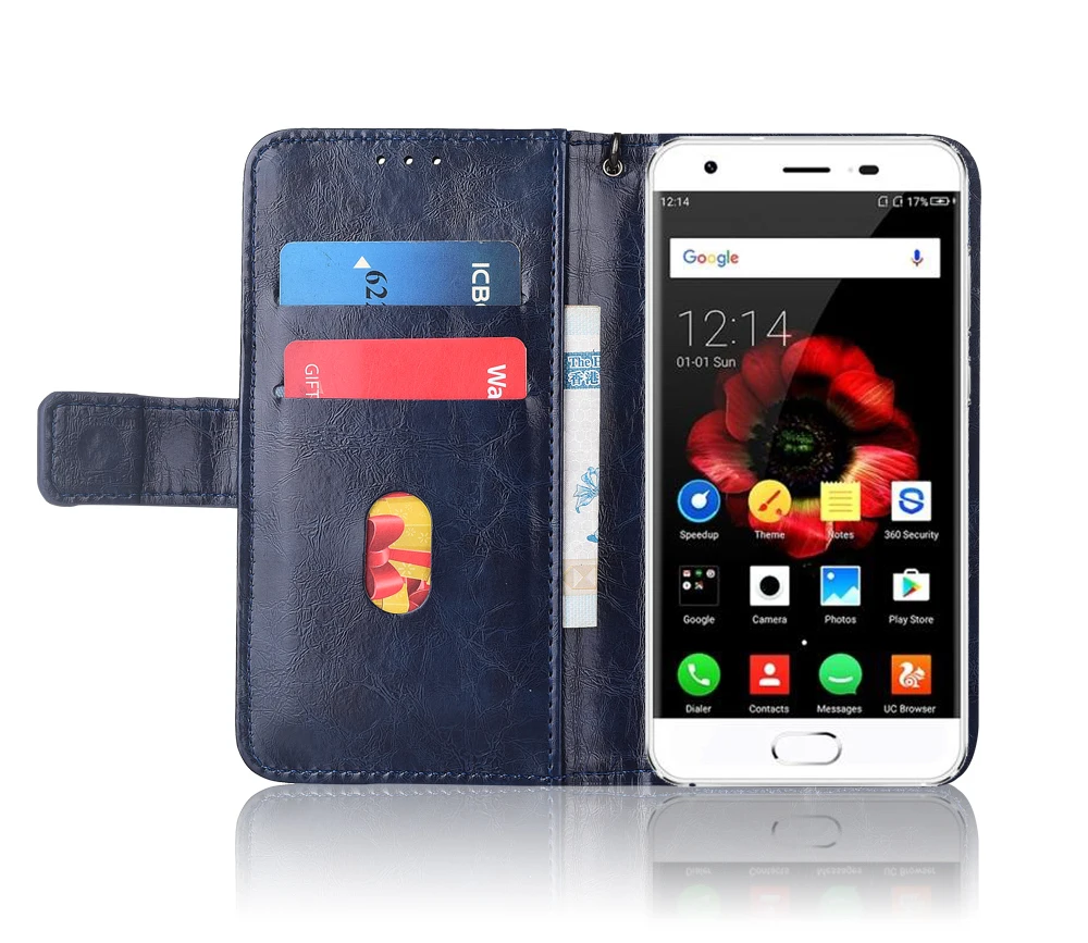 Кожаный чехол-книжка для Oukitel K4000 Plus чехлы с цветочным принтом 100% специальный