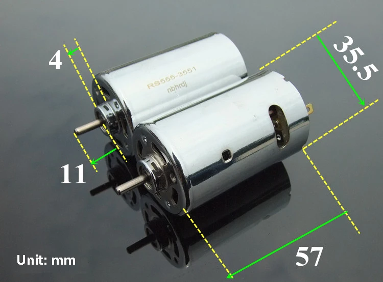 1 шт. мощный магнитный двигатель с двумя шарикоподшипниками 555 12 24 В большой