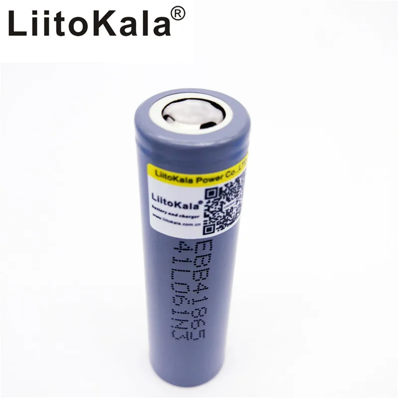 4 шт. LiitoKala 18650 2600 мАч 2500 3 6 В аккумуляторная батарея B4 Мобильная мощность фонарик