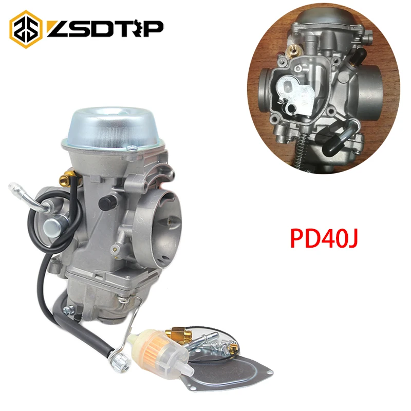 Карбюратор ZSDTRP PD40J для мотоцикла 40 мм вакуумный карбюратор POLARIS 500 Magnum Outlaw 400cc до