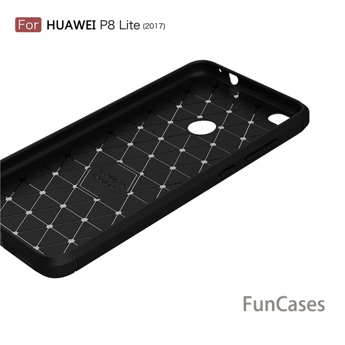 Для huawei P8 P9 lite 2017 чехол Carbon Fibre Матовый ТПУ Smart для телефона s Роскошные