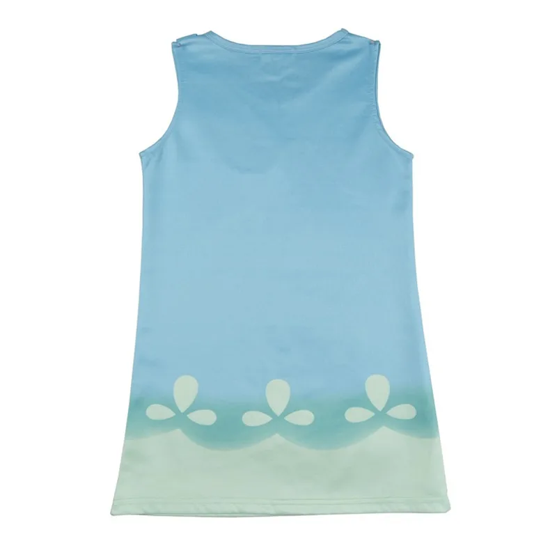 Новинка 2018 парик тролля + платья комплект детские костюмы для девочек