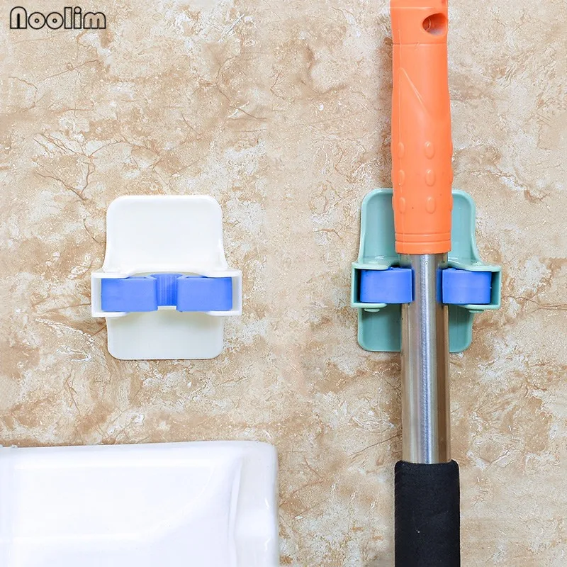 Зажим для швабры пластиковый 2 шт./лот|storage hooks|kitchen storagebathroom storage holder |