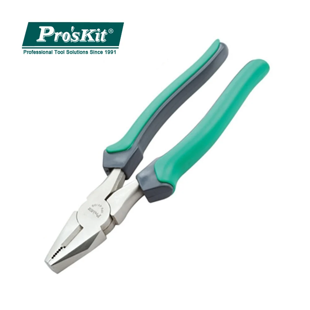 

1PK-051DS Pro'sKit Multi-Function Labor Saving Steel wire Cable Wire Side Oblique Cutter Cutting Nippers Electrician Pliers