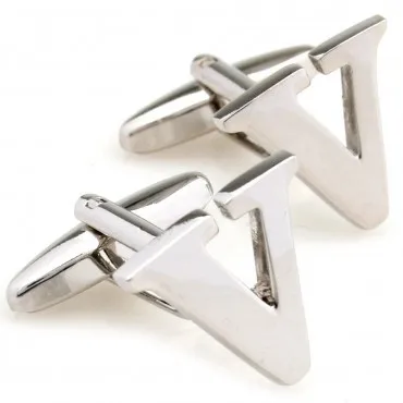 V Алфавит Письмо Запонки 2 Пар Оптовая Бесплатная Доставка |