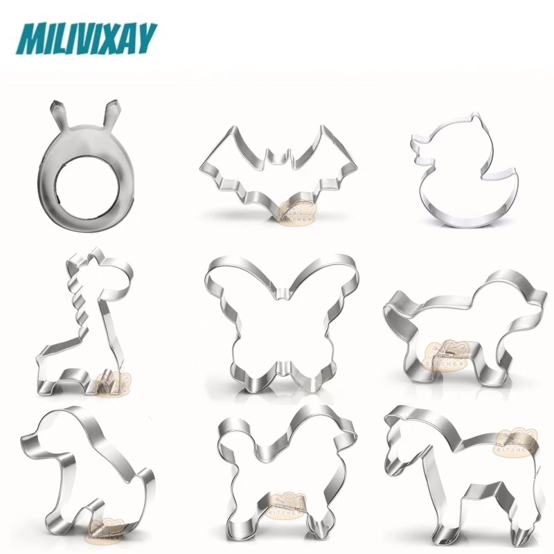 Мультфильм форма для вырезания печенья в виде животных DIY домашней выпечки