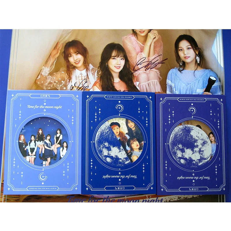Подписанный GFRIEND с автографом мини альбом время для лунной ночи CD + фотоальбом k pop