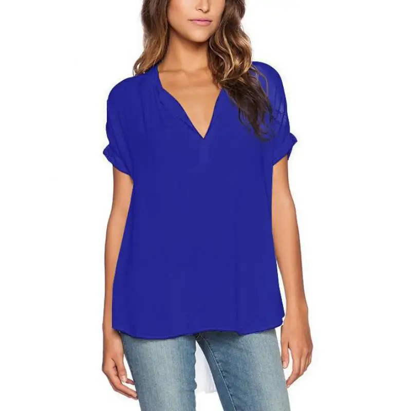 Модная женская блузка в западном стиле с v образным вырезом повседневные блузы 2016