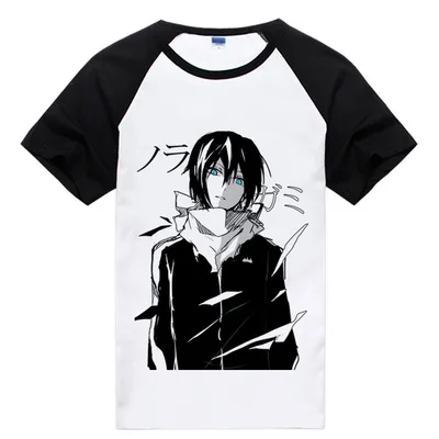 Футболка с коротким рукавом из натурального хлопка|noragami t shirt|t shirttee tee |