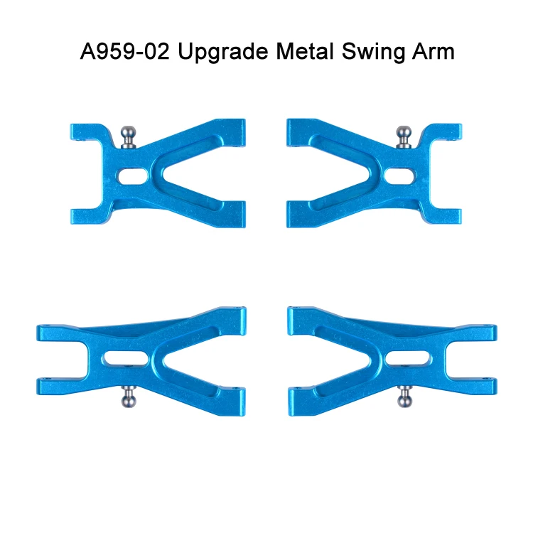 WLtoys 1:18 радиоуправляемые автомобильные запчасти A959/A959-B/A969, обновленные металлические детали, аксессуары из сплава, амортизатор/Шестерня/сервопривод/стержень/C сиденье и т. Д - Цвет: swing arm xy-18008
