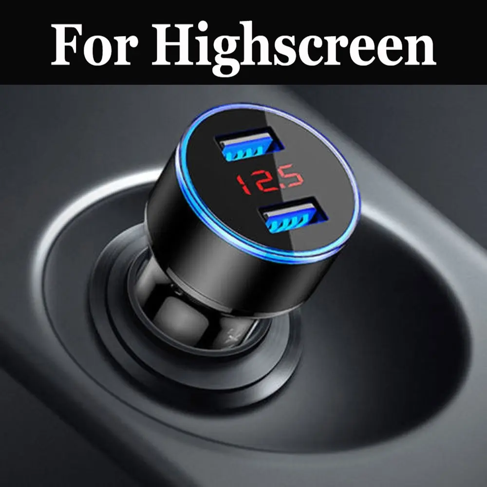 Автомобильное зарядное устройство USB для Highscreen Boost 3 SE EASY F PRO L S Pro XL Fest Power Five EVO Max 2 |