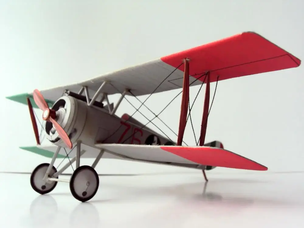 DIY Бумажная модель французского бойца Hanriot 3D головоломка WW I Boy подарок бумажное
