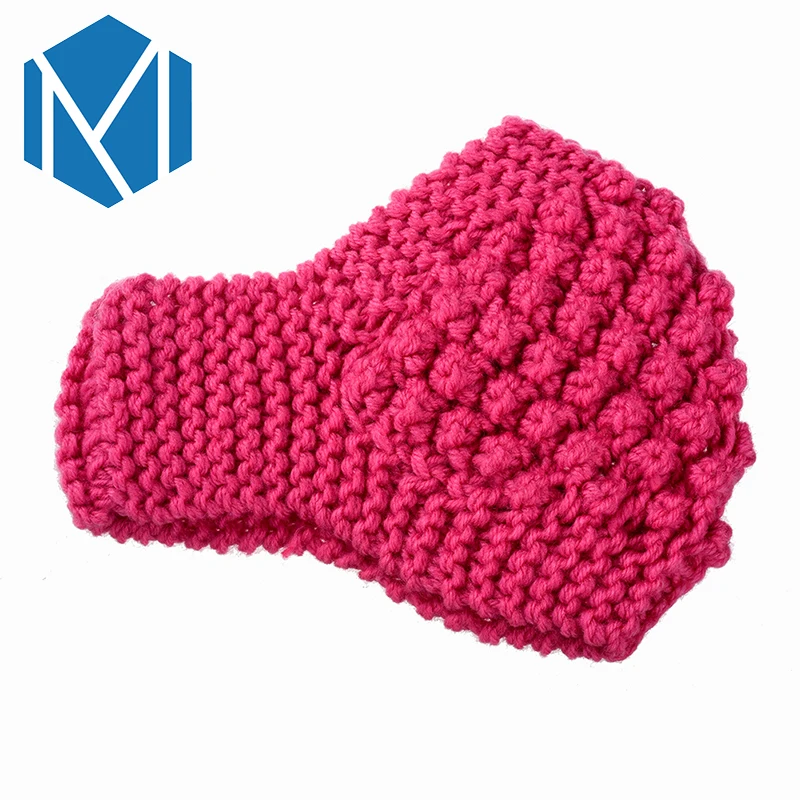 Q MISM трикотажные повязки женские теплые ручной работы крючком Эластичный Тюрбан