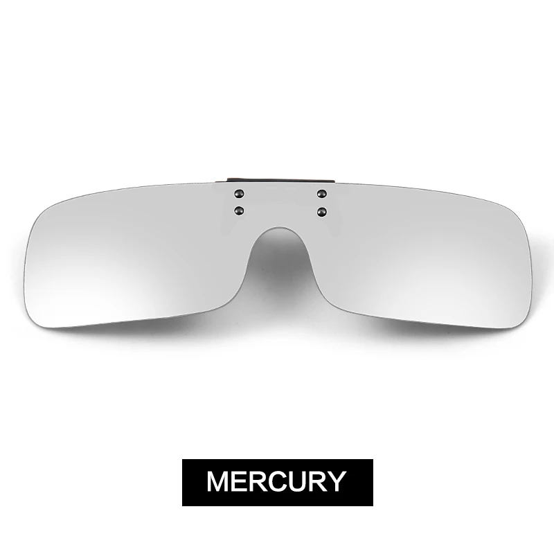 Mercury MORAKOT, унисекс, поляризационные, на застежке, солнцезащитные очки, близорукие, для вождения, ночное видение, линзы, анти-УФ, анти-уфв, солнцезащитные очки, зажим, JP001314 - Цвет линз: Mercury