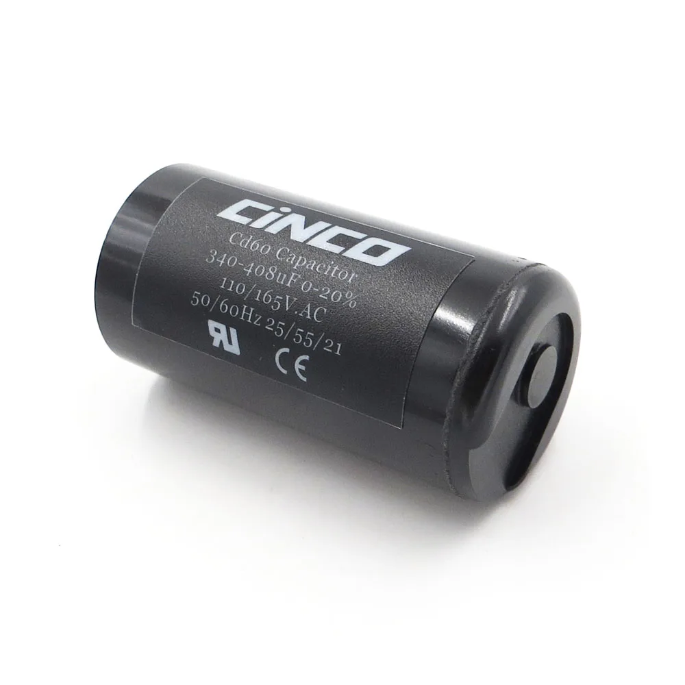 CD60 моторный запускаемый конденсатор 340 408 мкФ 110V 125V 165V mfd uf mf компрессор вентиляции