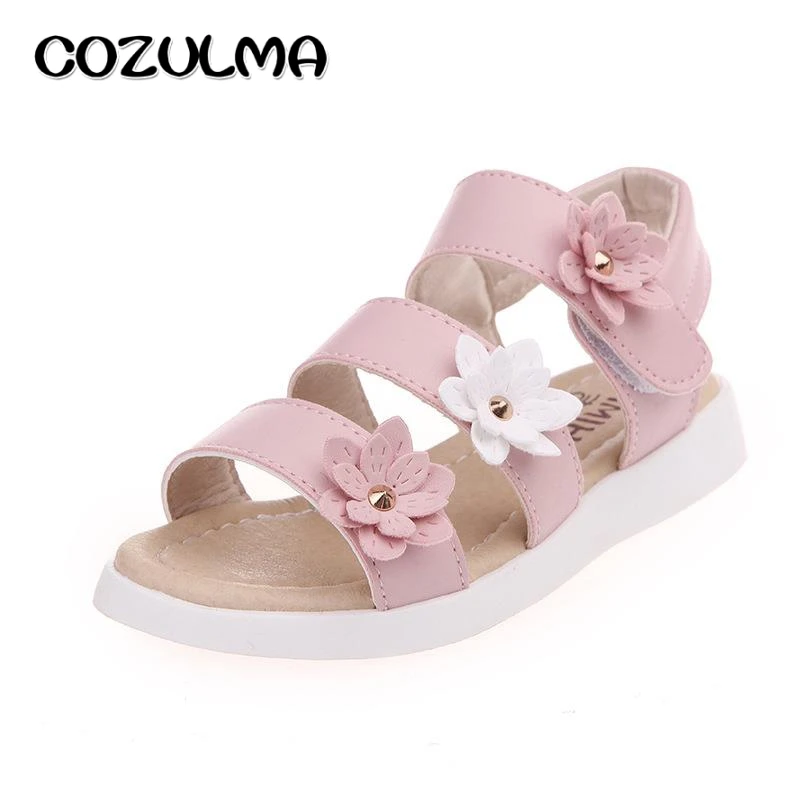 

Сандалии COZULMA для девочек, летняя обувь с цветами, римские гладиаторы, с бахромой для маленьких и маленьких детей, босоножки принцессы, детск...