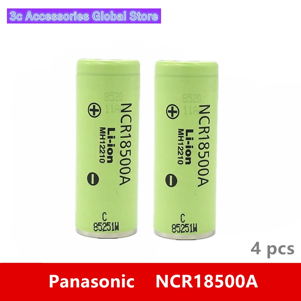 Аккумуляторная батарея для Panasonic NCR18500A 3 7 в 18500 мАч 4 шт.|Перезаряжаемые батареи| |
