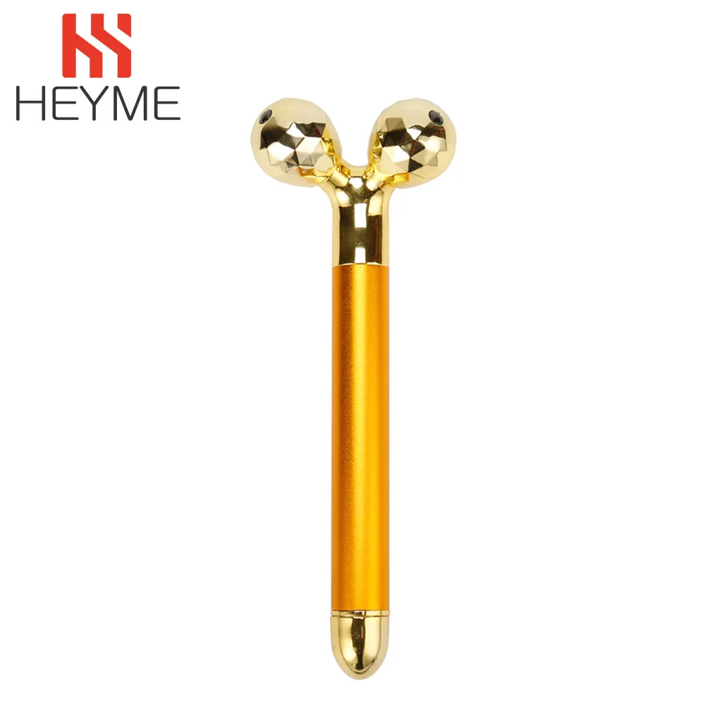 HEYME роликовый массажер для лица 24 К Красота бар Golden Energy по уходу за кожей уход