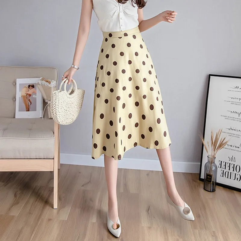 Тюлевые женские юбки с шифоновой подкладкой 2019 Осенняя юбка в горошек Женская