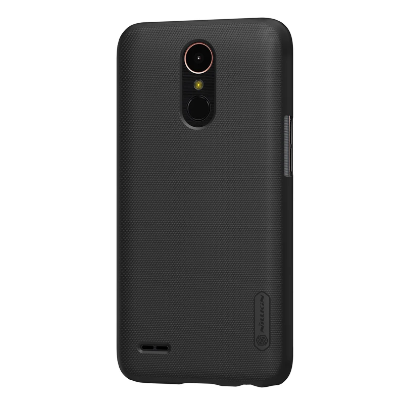 Black Color For LG K10 2017 5.3 INCH cover Nillkin Super Frosted Shield Simple Fashion With Free Screen Protector |