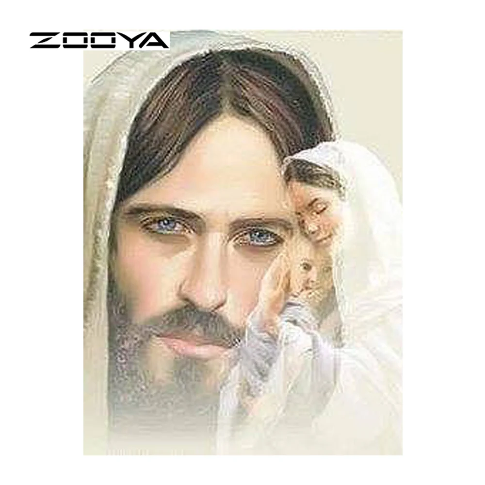 Алмазная вышивка ZOOYA религиозная рукоделие алмазная живопись узор стразы
