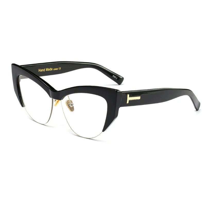Модные Цветной объектив Винтаж Треугольники полукадра Sunglasseses для Для мужчин