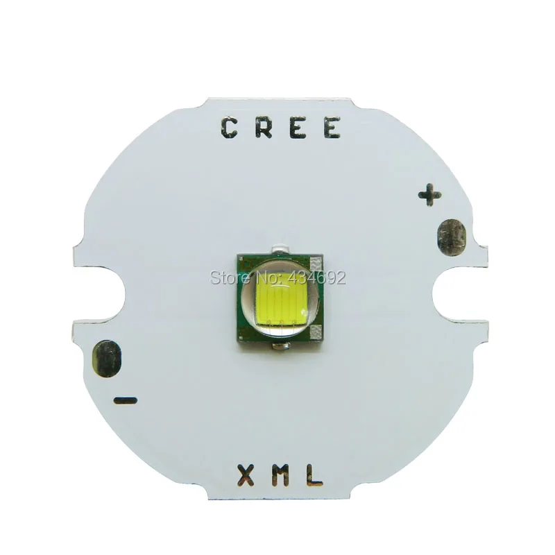 Cree XML XM L T6 белый 6000K 6500K 80CRI теплый 3000K 85CRI светодиодный эмиттер лампа на 25 мм/20 мм/16