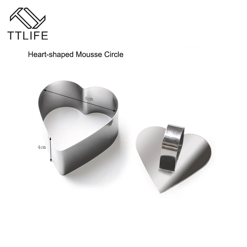 TTLIFE 3 в форме сердца/треугольника/квадрата из нержавеющей стали|ball mould|cookies mold