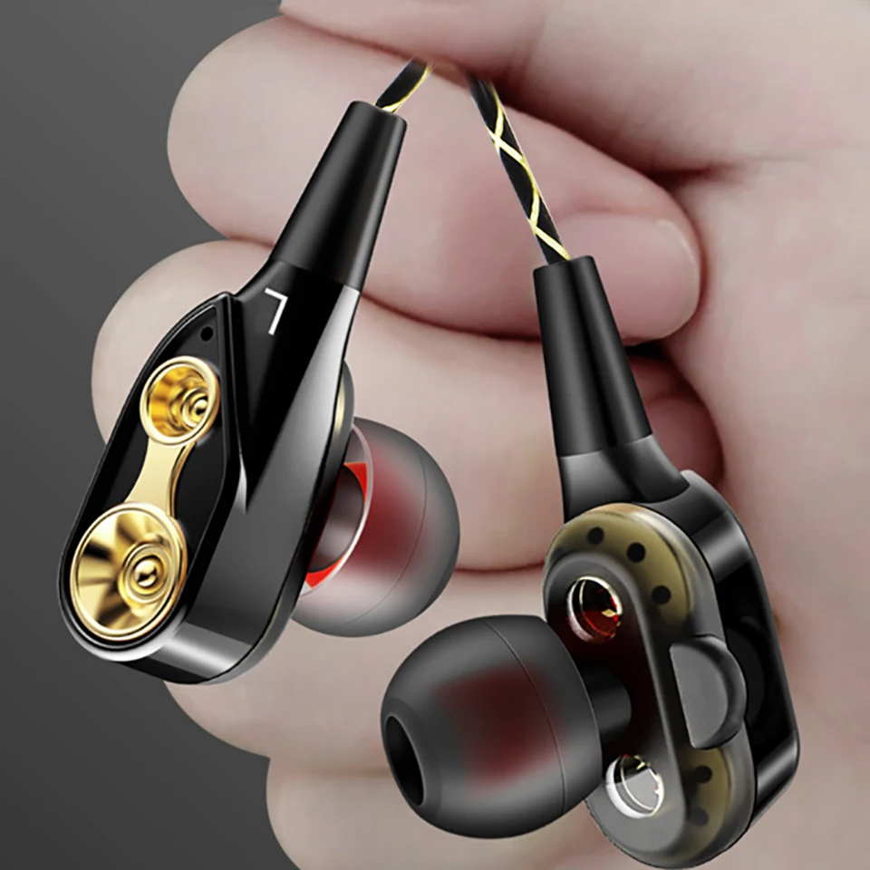 MoreBlue QZ41 HIFI DJ монитор стерео супер бас наушники двойной драйвер Спорт гарнитура