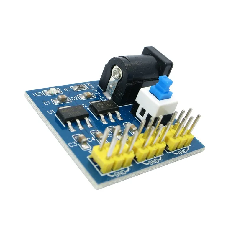 Тонкий электронный DC 12В до 3 в 5В понижающий модуль питания для Arduino|Интегральные