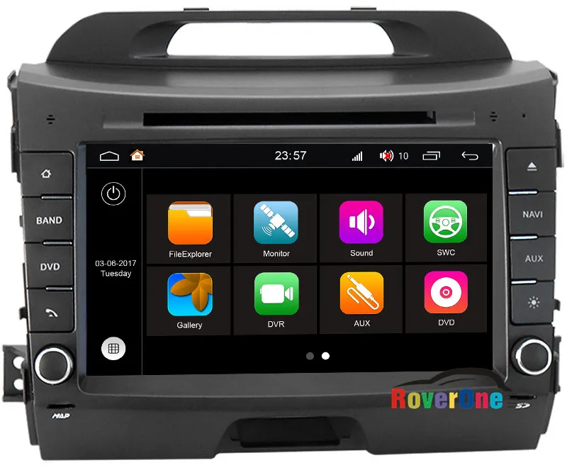 Roverone для Kia Sportage R 2013 2014 2015 android авторадио Car GPS ГЛОНАСС Media Center Центральный