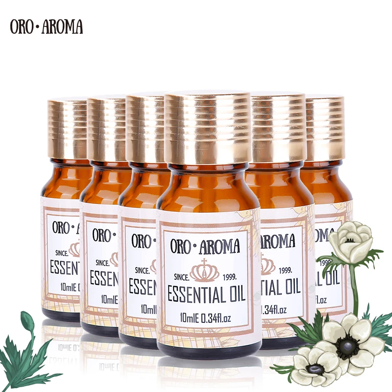 

Famous brand oroaroma Eucalyptus Orange lemon grass Lily Osmanthus Ylang Ylang Essential Oils Pack Aromatherapy Spa Bath 10ml*6