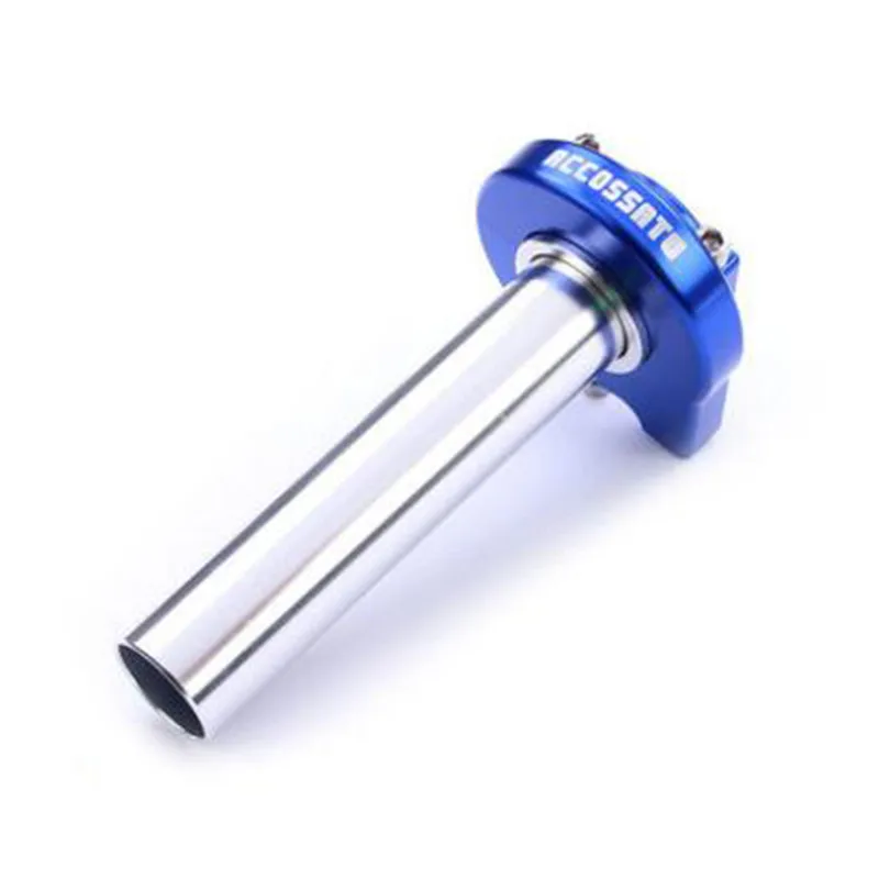 Синий Металлические детали мотоцикла с ЧПУ, рукоятки для дроссельной заслонки, рукоятка для газа, дроссельная заслонка, велосипеды для грязи, ATV 7/8 ''22 мм, аксессуары для скутеров - Цвет: Синий