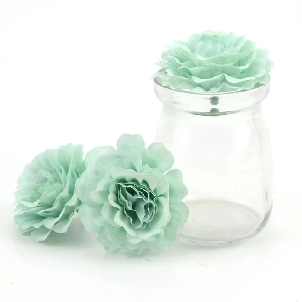 tiffany 5 шт./лот, 6 см, высокое качество, шелк, искусственный цветок, голова розы для свадьбы, украшение дома, сделай сам, скрапбук, гирлянда, ремесло, искусственные цветы - Цвет: tiffany