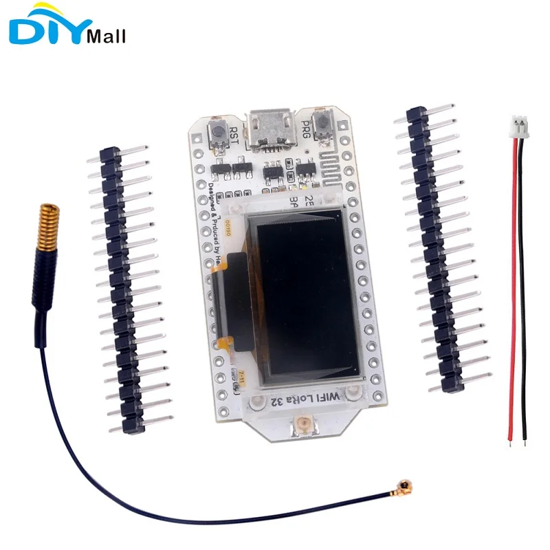 LoRa JST Antenna-3 433 МГц 0,96 OLED ESP32 макетная плата LoRa модуль приемопередатчик Wi-Fi IOT SX1278 антенна 1,25 мм JST разъем - Комплект: LoRa JST Antenna-3