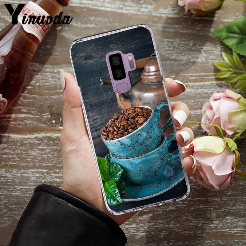 Yinuoda чашка кофе Роскошный Уникальный Дизайн чехол для телефона для samsung S5 S6 S6 edge S6edge Plus S7 S8 S9 Plus чехол