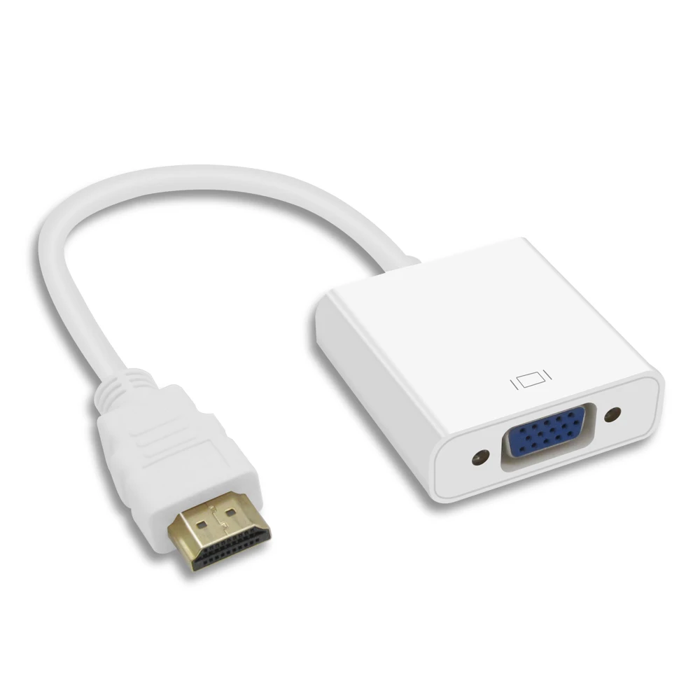 Адаптер-конвертер VGA совместимый с HDMI кабель для компьютера ноутбука планшета 1080p
