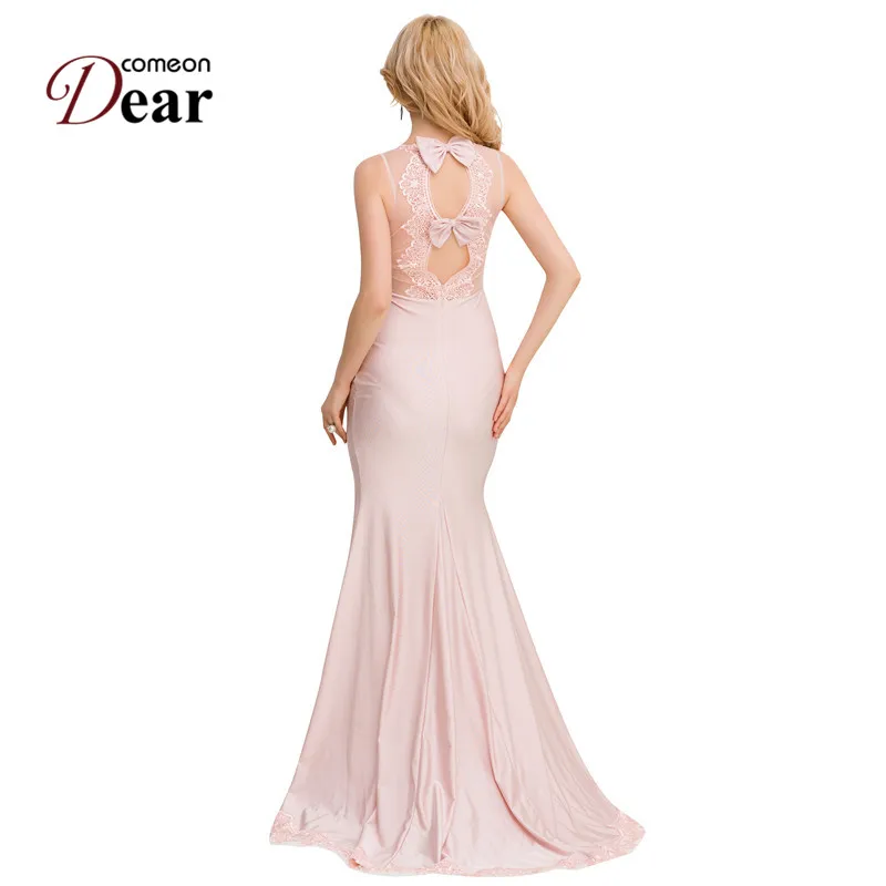 Comeondear Elegant Vintage Dress For Women Hot Sale Long Dresses Prom With Bow Decorated VB1004 Floor Length Fashion | Женская одежда