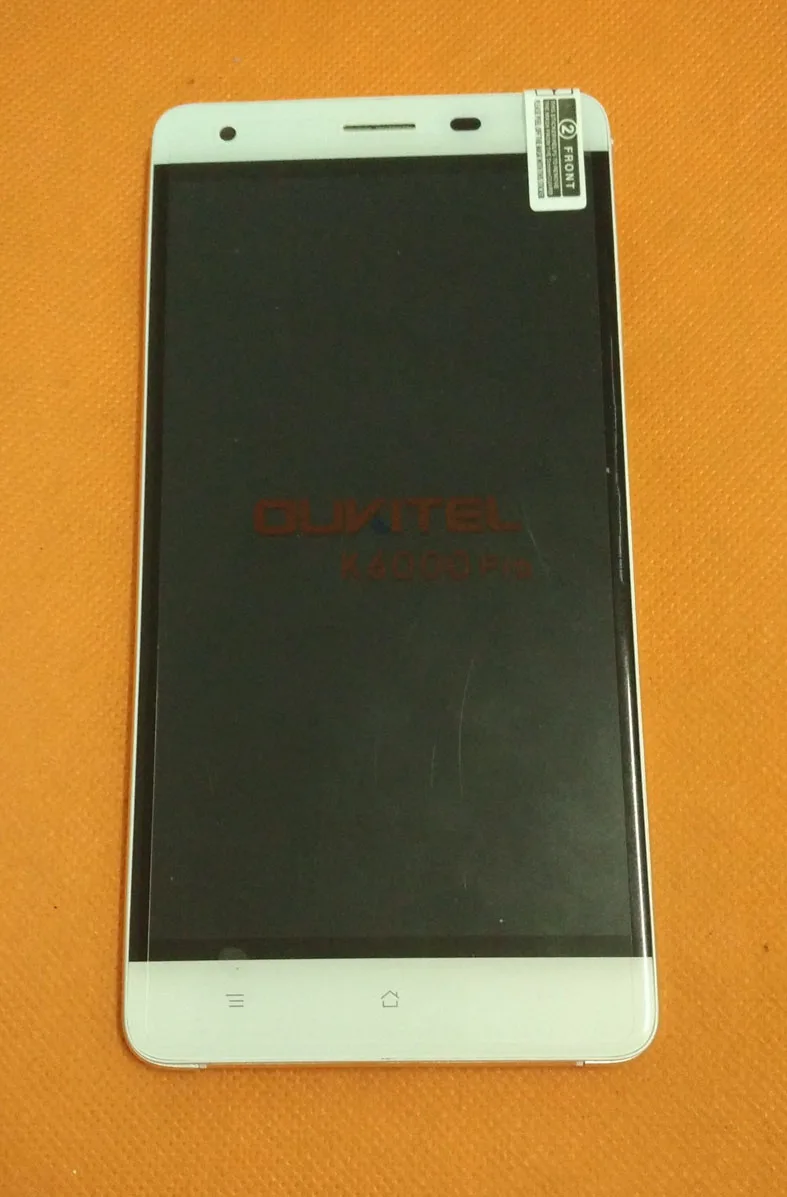 Используется оригинальный ЖК дисплей + сенсорный экран рамка для Oukitel K6000 Pro MT6753 Octa