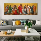 Классические Постеры и принты, настенная живопись на холсте, Иисус учит со своими учениками, настенные картины для декора гостиной и дома