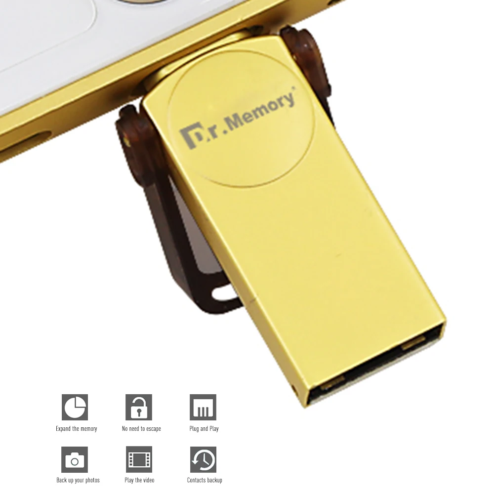 USB флеш накопитель Dr.memory i flash drive 2 в 1 для Apple ipad iphone 6s 7 карта памяти 16 32 64 ГБ флешка