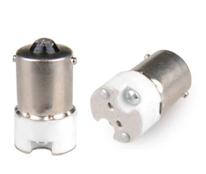 2 шт. BA15S к MR16 светильник адаптер гнездо BA15S к Gu5.3 G4 G5 держатель лампы конвертер, установка MR16 лампа в светильник BA15S гнездо