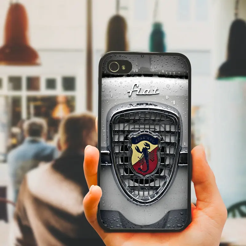 Mobile Phone Cases Hard PC TPU Plastic Cover Protect for iphone 8 7 6 6S Plus X XR XS Max 5S 5 SE 4 4S Case Hot Fiat Abarth Logo |
