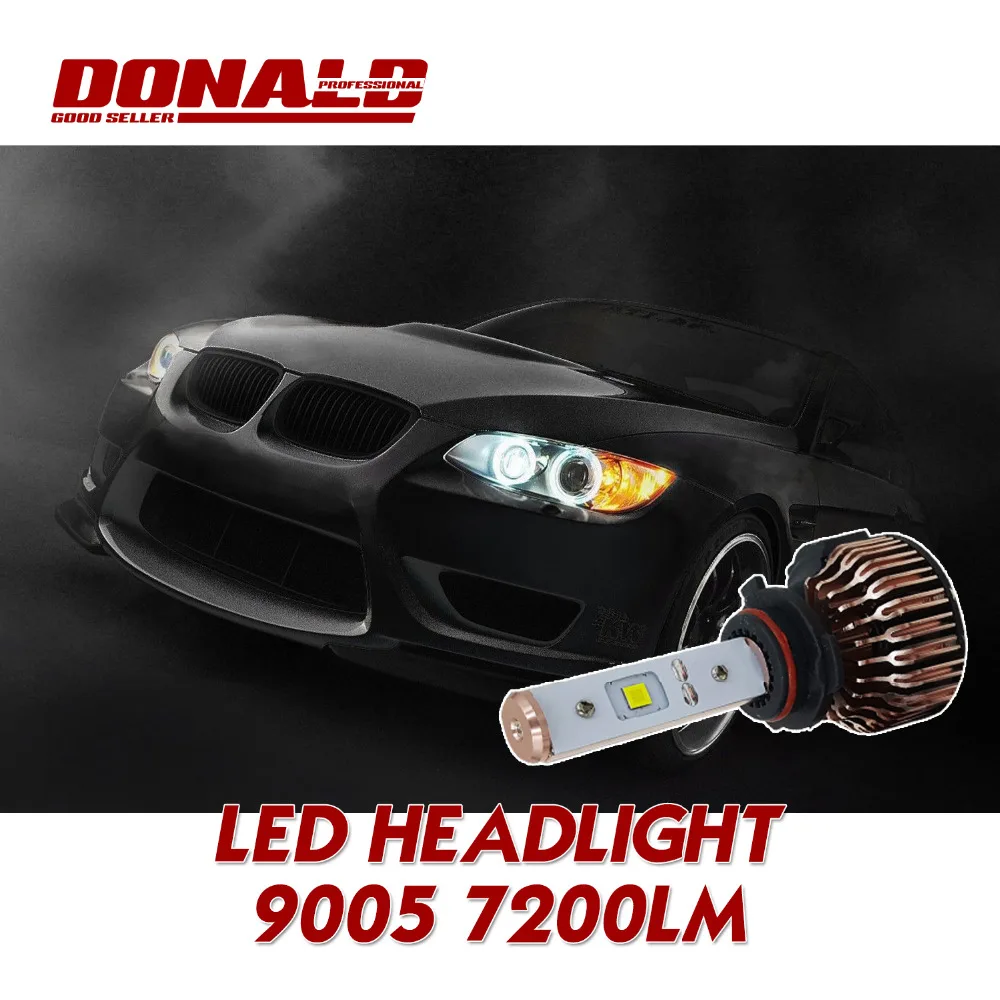 2016 новое поступление! 7200LM/комплект 2x9005 HB3 CREE светодиодный белый автомобиль DRL