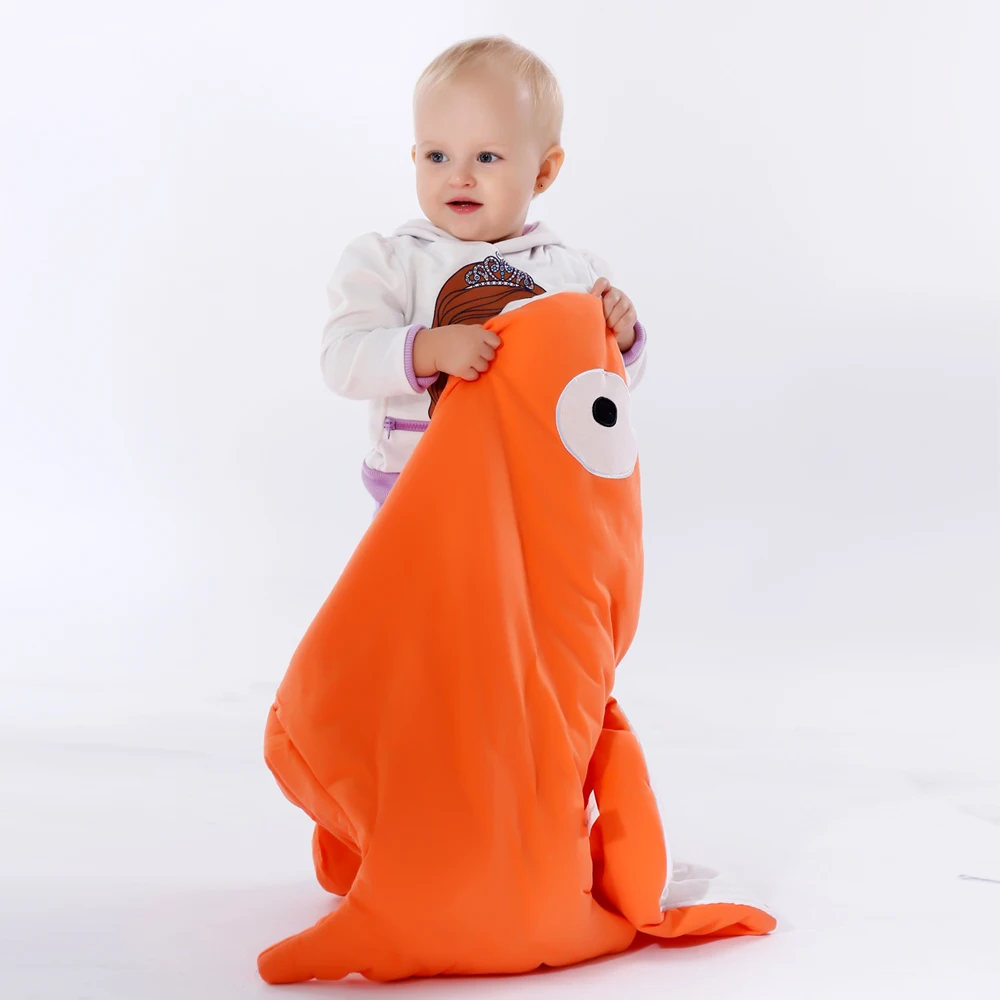 Акула спальные мешки Новорожденные зимние детские коляски одеяло пеленать