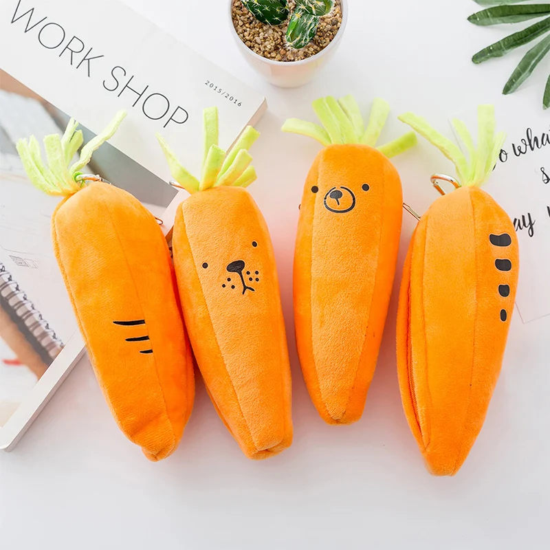 Чехол карандаш для морковки большой емкости креативный пенал Kawaii милые школьные