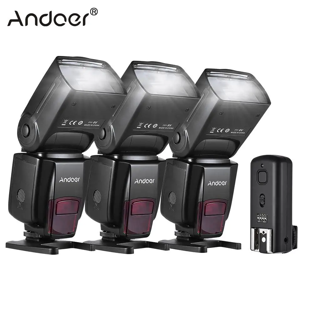 Andoer AD560 IV универсальный 2,4G беспроводной накамерный Slave Speedlite GN50* 3+ триггер вспышки для Canon Nikon sony A7 серии DSLR* 1